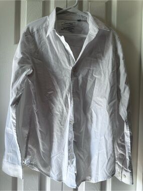 Calvin Klein Slim Fit Stretch Shirt in White